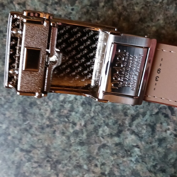 Men's Belt Leather Neubelt With No Holes - Picture 12 of 15